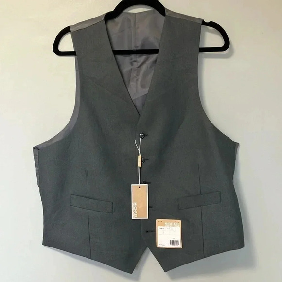 NWT Michael Kors  Karov grey vest L - Picture 1 of 3